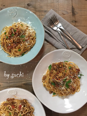 牛肉とフレッシュトマトのパスタ