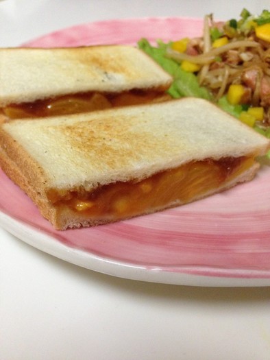 柿の田楽味噌サンドの写真