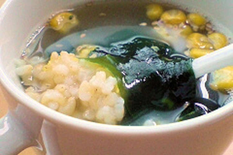 簡単朝ごはん インスタントスープ雑炊 レシピ 作り方 By あみにゃ クックパッド 簡単おいしいみんなのレシピが356万品