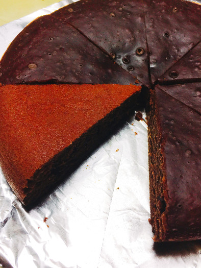 超簡単 炊飯器チョコケーキの写真