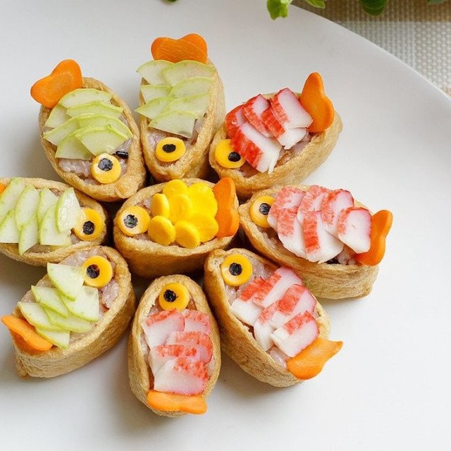 可愛い 金魚いなり寿司 レシピ 作り方 By Cook ママ クックパッド 簡単おいしいみんなのレシピが375万品