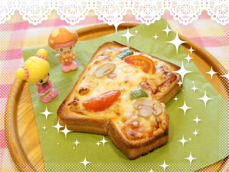 こえだちゃんのパンレシピ♥きのこピザの画像