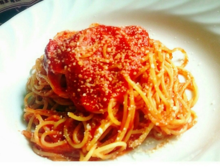 トマトジュースで簡単イタリアンパスタの画像