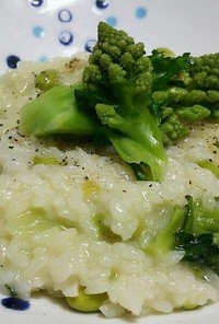 【男の料理】枝豆で緑のリゾット