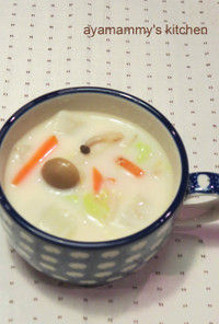 白菜のミルク味噌スープ♪