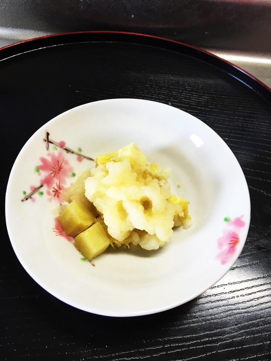 離乳食☆サツマイモのりんご和えの画像