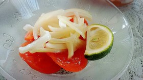 つわりにも!トマトと玉ねぎのマリネ