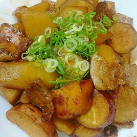 豚と薩摩芋と大根で簡単ウマい大皿おかず!