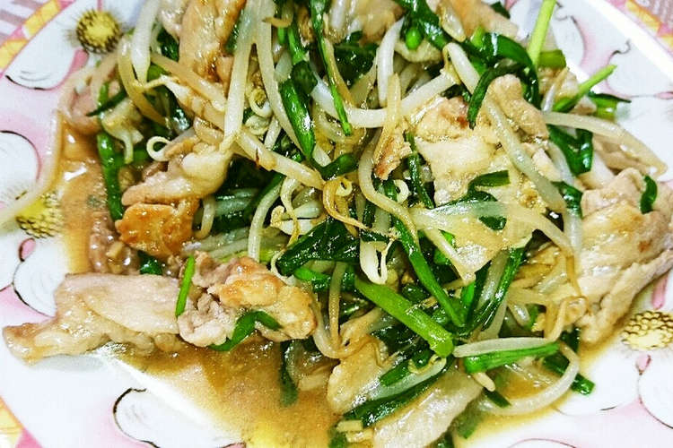 豚こま肉とにらともやしのラー油炒め レシピ 作り方 By うさこのおうち クックパッド 簡単おいしいみんなのレシピが354万品
