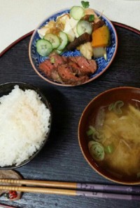 肉豆腐野菜定食（血管ダイエット食927）
