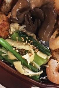 【お弁当】小松菜と油揚げのサッと炒め