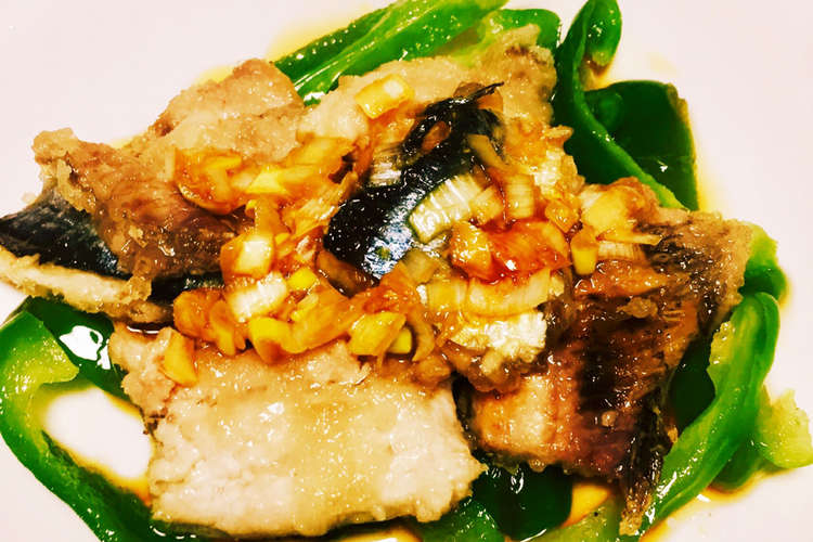 簡単 秋刀魚の揚げ物 香味ダレ 絶品です レシピ 作り方 By まりも ゲーム料理 クックパッド