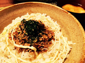 鯖味噌缶で鯖丼(*´∀`*)♡