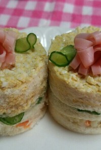 ショートケーキ風サンドイッチ