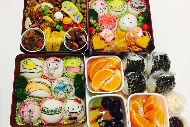 キャラ弁サンリオ コロセンセー運動会弁当 レシピ 作り方 By 6kidsmam クックパッド 簡単おいしいみんなのレシピが349万品