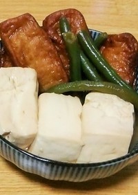 【レンジで簡単】さつま揚げと豆腐の煮物