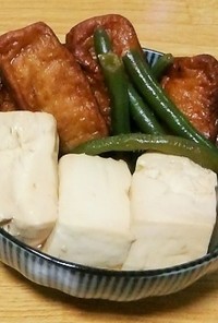 【レンジで簡単】さつま揚げと豆腐の煮物