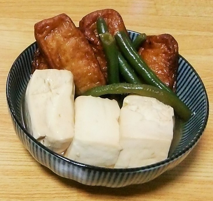 【レンジで簡単】さつま揚げと豆腐の煮物の画像