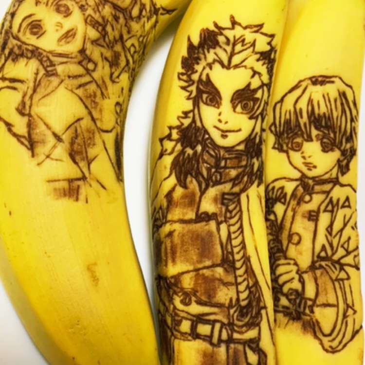 バナナアート☆鬼滅も☆お弁当や遠足に♩ レシピ・作り方 by ☆8 