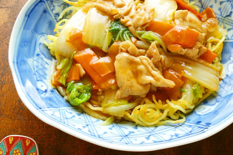 豚肉と白菜のあんかけかた焼そば レシピ 作り方 By Y ｓ クックパッド