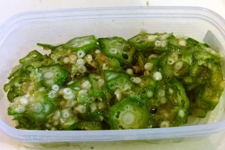 オクラの麺つゆ和え 保存食 レシピ 作り方 By ともたろうげんき クックパッド