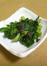 小松菜の海苔炒め