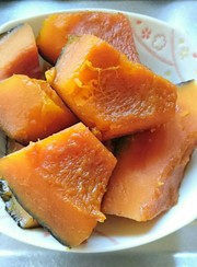 砂糖不使用つやつやホクホクかぼちゃの煮物の写真