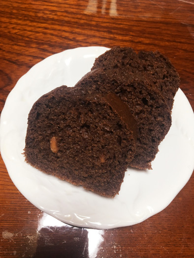 簡単ココアパウンドケーキの写真
