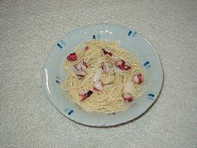 タコとローズマリーのパスタ