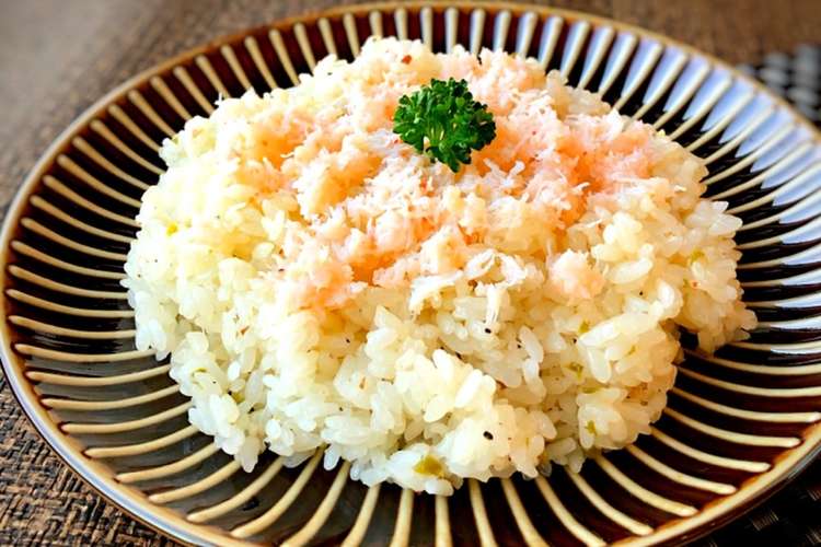 イタリアンドレッシングで炊飯器カニピラフ レシピ 作り方 By Midomaru クックパッド