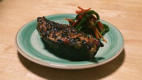 鮭のねぎゴマ味噌焼き