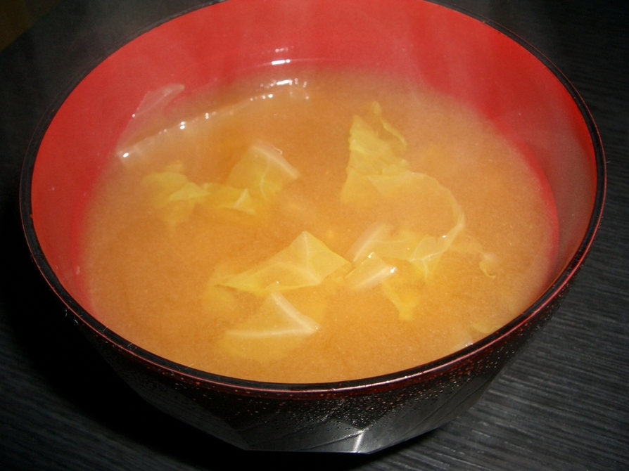 簡単スピーディ☆残った白菜で味噌汁の画像
