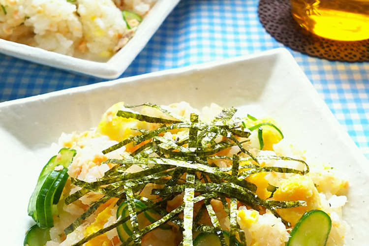 焼き鮭ときゅうりの彩りちらし寿司 レシピ 作り方 By スノーキッチン クックパッド 簡単おいしいみんなのレシピが356万品