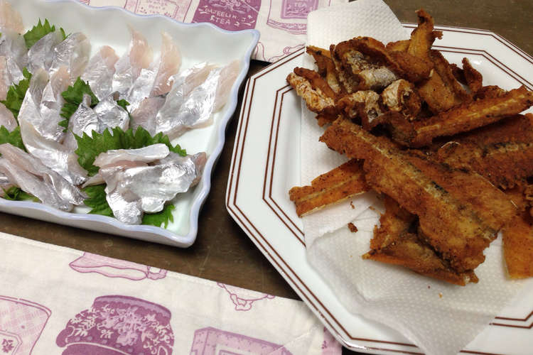 太刀魚のお刺身と骨せんべい レシピ 作り方 By クウちゃ3 クックパッド 簡単おいしいみんなのレシピが356万品