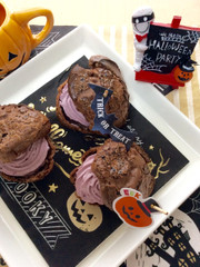低糖質!ハロウィン仕様★シュークリーム♪の写真