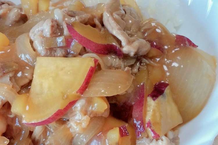 簡単ランチ さつま芋の秋色丼 レシピ 作り方 By ゆんやともも クックパッド 簡単おいしいみんなのレシピが354万品