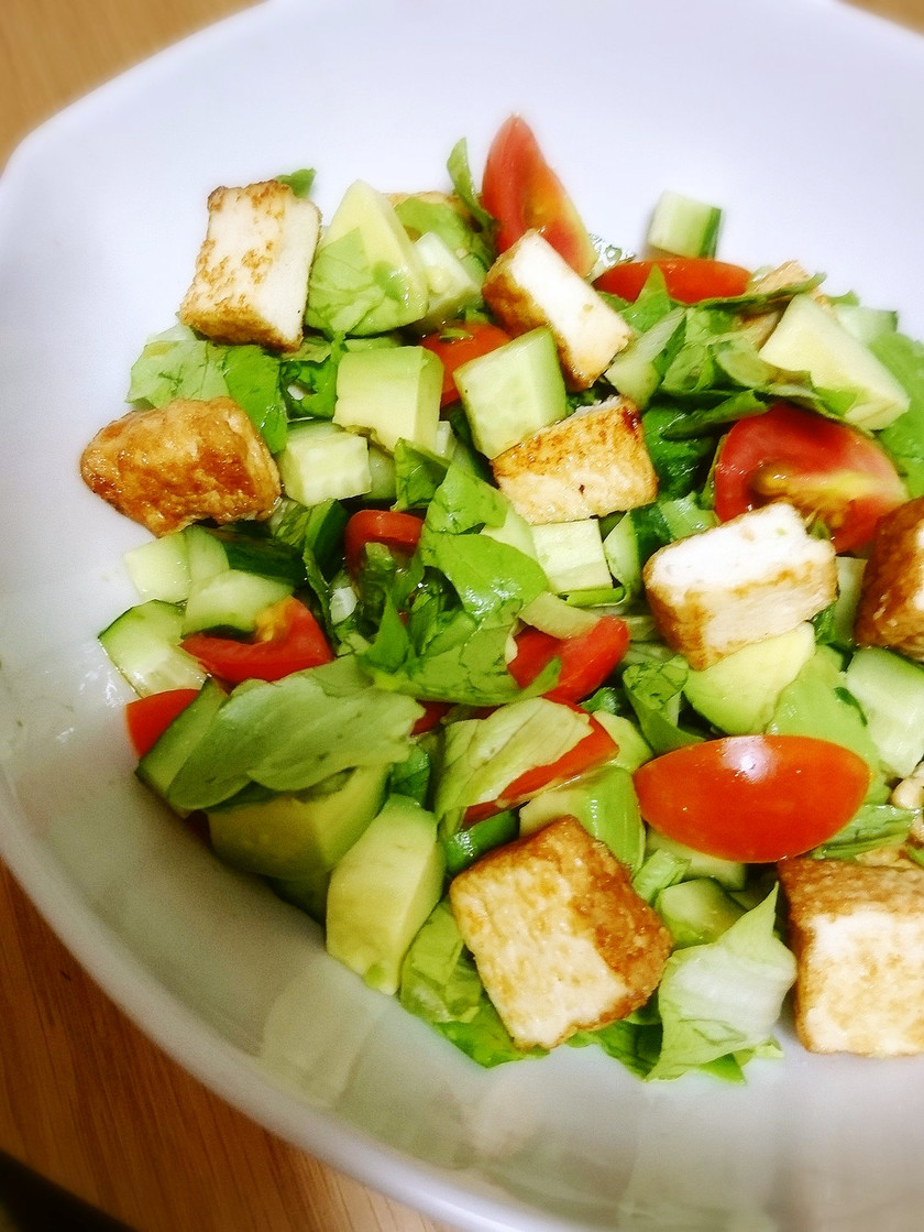 生姜胡麻焼きチキンチョップドサラダのレシピ・作り方