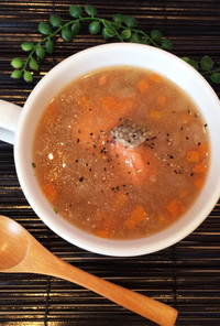 ほっこり♡鮭と野菜の洋風スープ