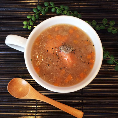 ほっこり♡鮭と野菜の洋風スープの写真