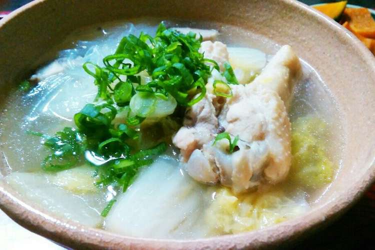 白菜と鶏手羽元のスープ鍋 レシピ 作り方 By チャマリリン クックパッド