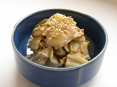 白菜の梅味噌マヨごま和えの画像