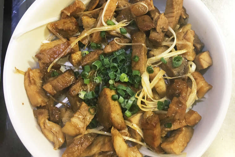 簡単 ネギチャーシュー丼 レシピ 作り方 By ライト74 クックパッド