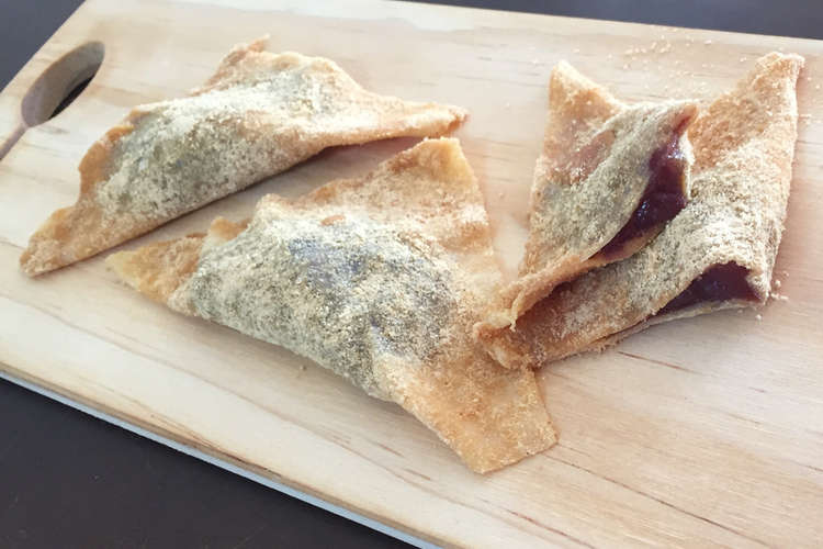 餃子の皮 焼売の皮 で簡単生八ツ橋 レシピ 作り方 By Miichan411 クックパッド