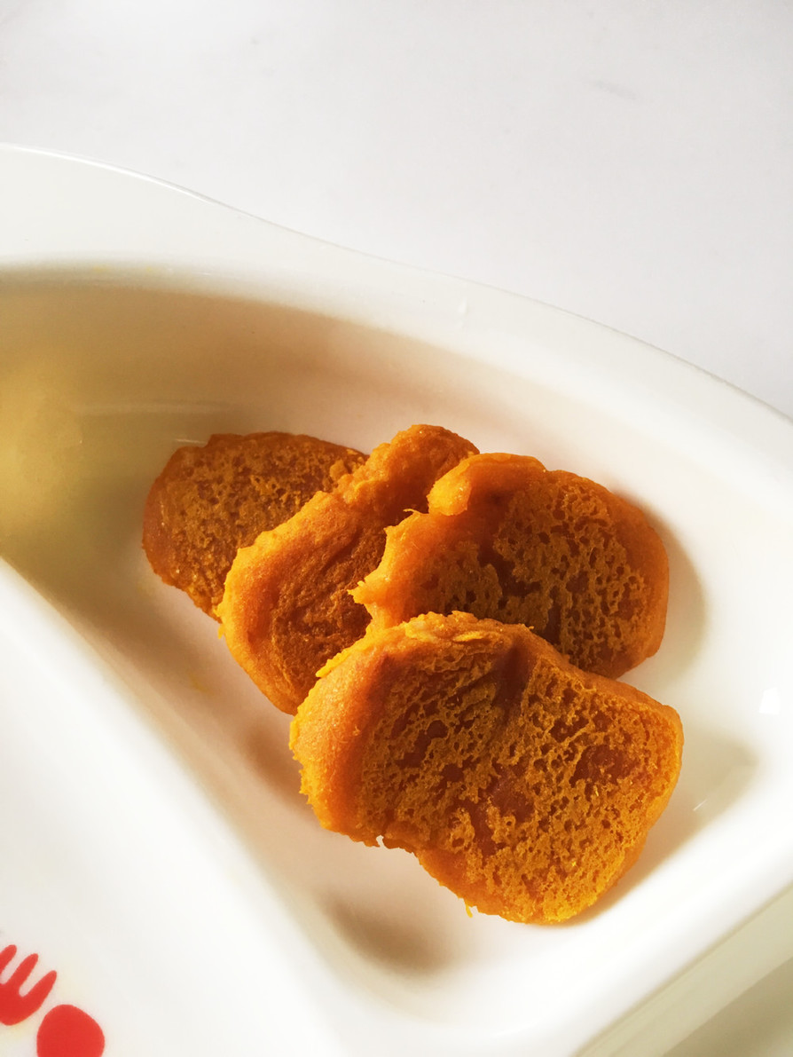 簡単♡かぼちゃのおやき＊離乳食中期の画像