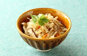 たっぷりきのこの炊き込みご飯