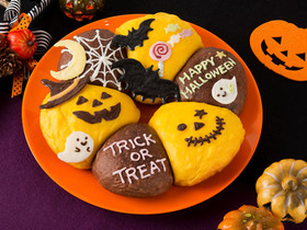 フライパンで作るハロウィーンちぎりパン