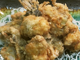 バリバリ!あんこうの骨付き唐揚げ
