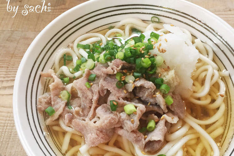 ランチに 簡単 美味しい肉うどん そば レシピ 作り方 By Sachi5 クックパッド