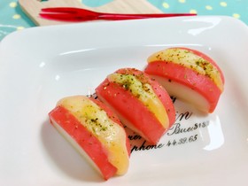 お弁当に*かまぼこのチーズぱっくん