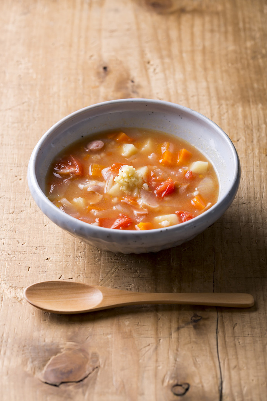 大麦と生姜のスープの画像
